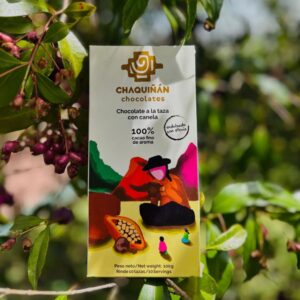 Tableta de chocolate aromatizada con Canela (100g)